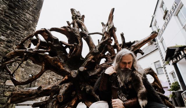 Viking man with sword
