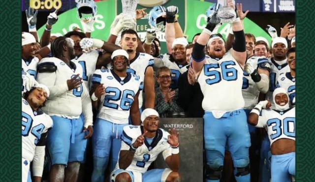 UNC Football winners of Aer Lingus College Football Classic Dublin