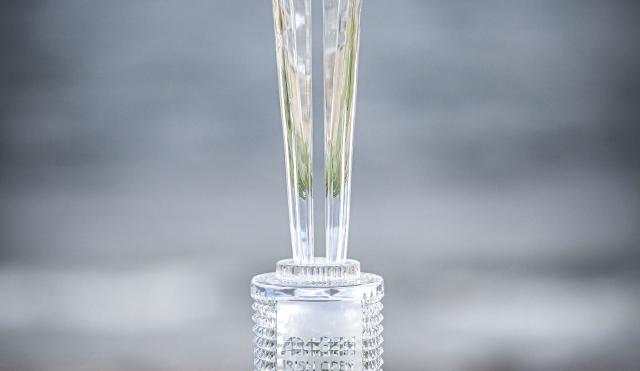 Irish Open Trophy on beach in Doonbeg